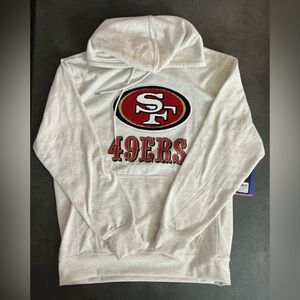 NFL 49ers White and Red Hoodie men’s large